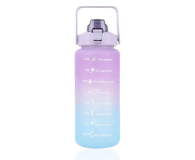 ExtraLink Butelka motywacyjna bidon na wodę 2000ml fioletowo-błękitna - 1585399 - zdjęcie 2